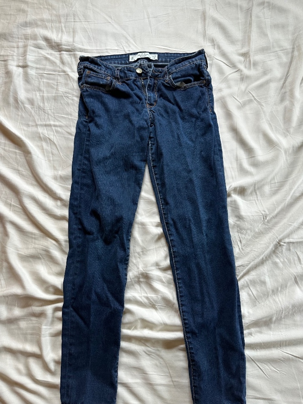 Abercrombie and Fitch Dark Blue Women's Slim Jeans